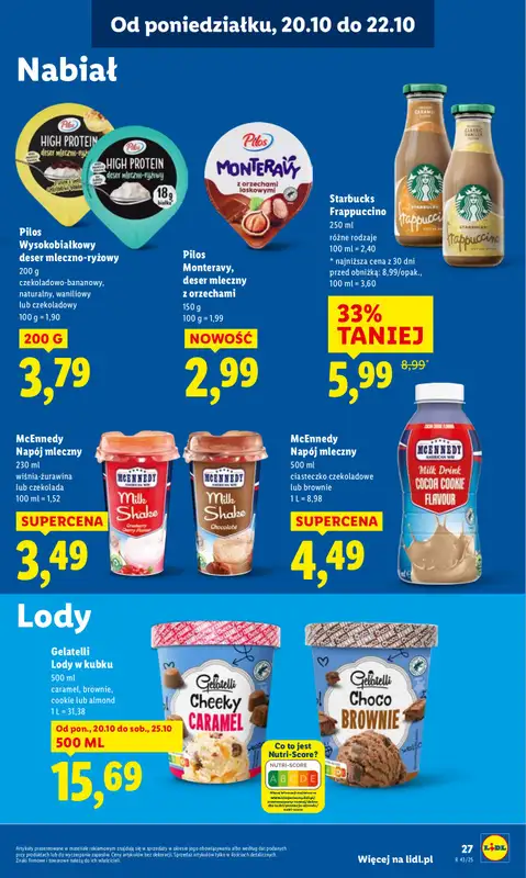 Lidl - gazetka promocyjna Oferta od poniedziałku od poniedziałku 20.10 do środy 22.10 - strona 27