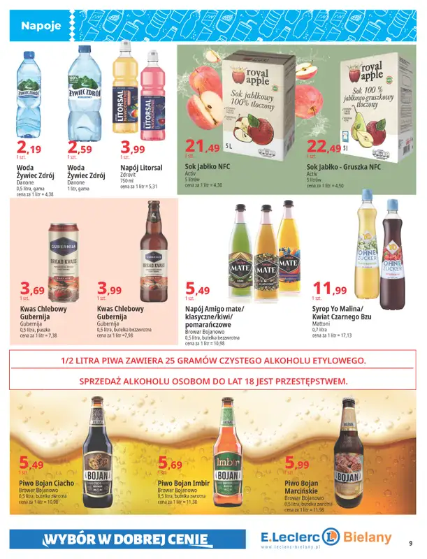 Leclerc - gazetka promocyjna Oferta Bielany I Tanio w E.Leclerc od wtorku 28.10 do soboty 08.11 - strona 9