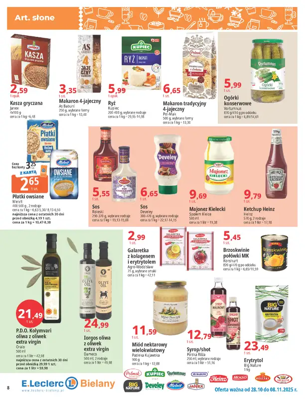 Leclerc - gazetka promocyjna Oferta Bielany I Tanio w E.Leclerc od wtorku 28.10 do soboty 08.11 - strona 8