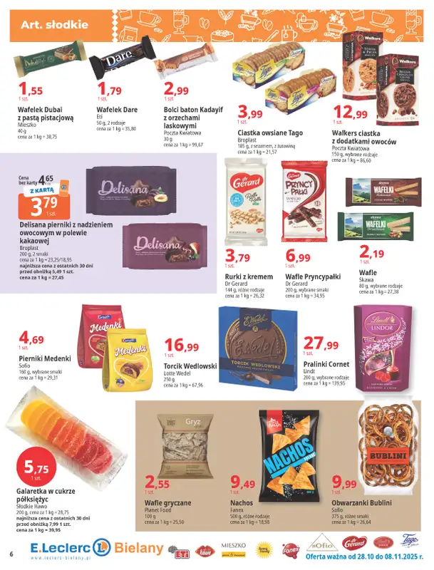 Leclerc - gazetka promocyjna Oferta Bielany I Tanio w E.Leclerc od wtorku 28.10 do soboty 08.11 - strona 6
