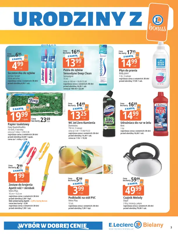 Leclerc - gazetka promocyjna Oferta Bielany I Tanio w E.Leclerc od wtorku 28.10 do soboty 08.11 - strona 3