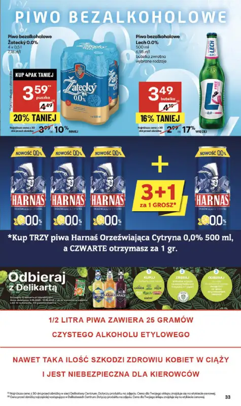 Delikatesy Centrum - gazetka promocyjna Gazetka  do środy 29.10 - strona 33