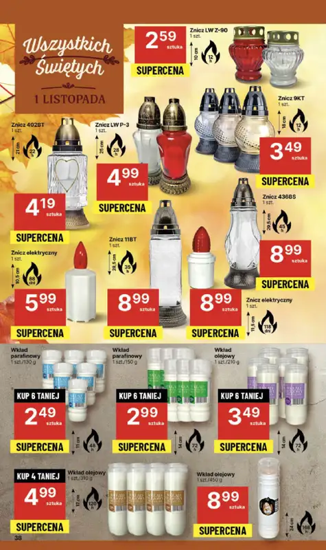 Delikatesy Centrum - gazetka promocyjna Gazetka  do środy 29.10 - strona 38