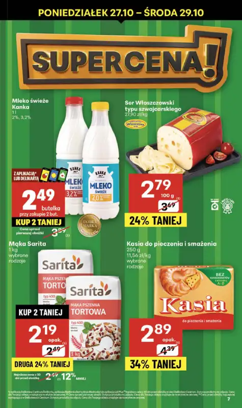 Delikatesy Centrum - gazetka promocyjna Gazetka  do środy 29.10 - strona 7