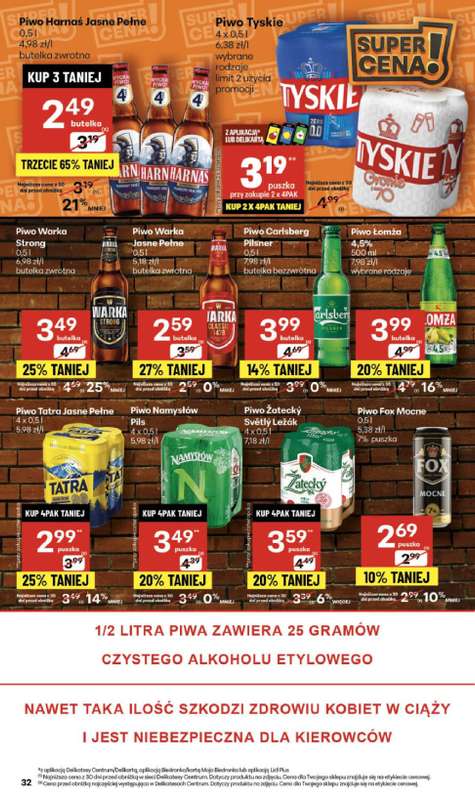 Delikatesy Centrum - gazetka promocyjna Gazetka  do środy 29.10 - strona 32