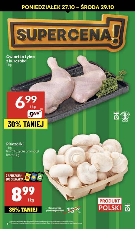 Delikatesy Centrum - gazetka promocyjna Gazetka  do środy 29.10 - strona 6