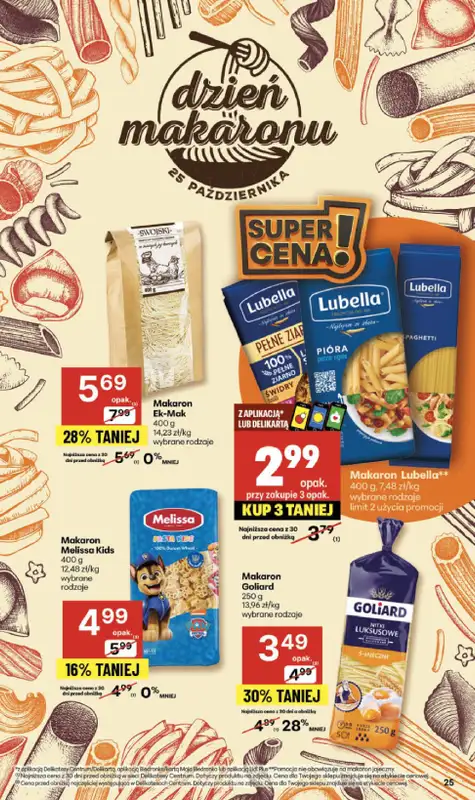 Delikatesy Centrum - gazetka promocyjna Gazetka  do środy 29.10 - strona 25
