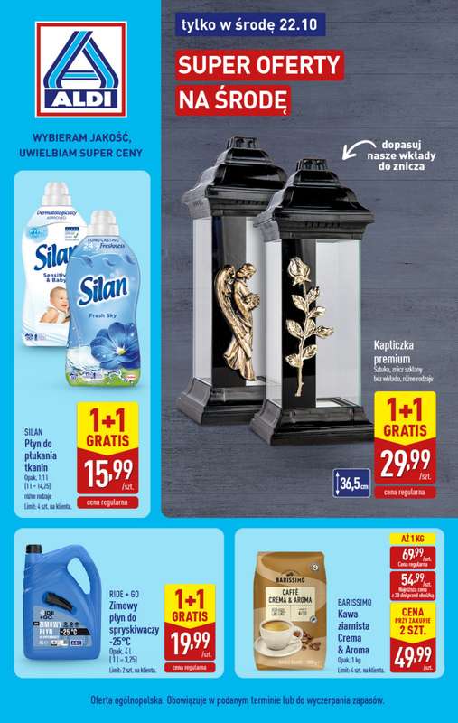 Aldi - gazetka promocyjna Super oferty na środę od środy 22.10 do środy 22.10
