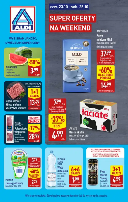 Aldi - gazetka promocyjna Super oferty na weekend!  