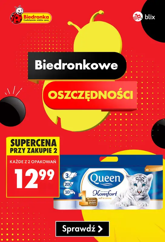 Biedronka - gazetka promocyjna Biedronkowe oszczędności  