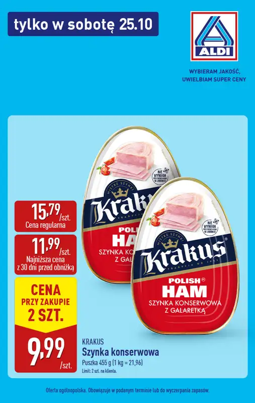 Aldi - gazetka promocyjna Tylko w sobotę!   - strona 2