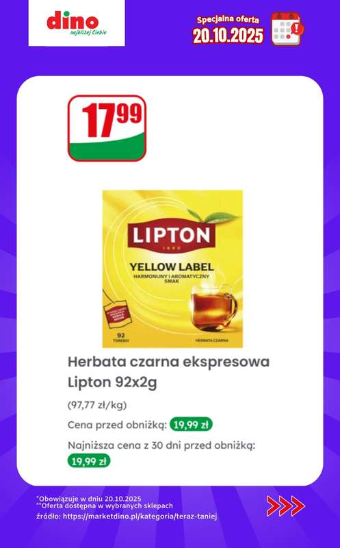 Dino - gazetka promocyjna Specjalna oferta na 20.10.2025 - promocje spoza gazetki od poniedziałku 20.10 do poniedziałku 20.10 - strona 6