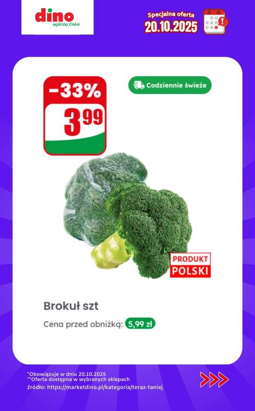 Dino - gazetka promocyjna Specjalna oferta na 20.10.2025 - promocje spoza gazetki od poniedziałku 20.10 do poniedziałku 20.10 - strona 8