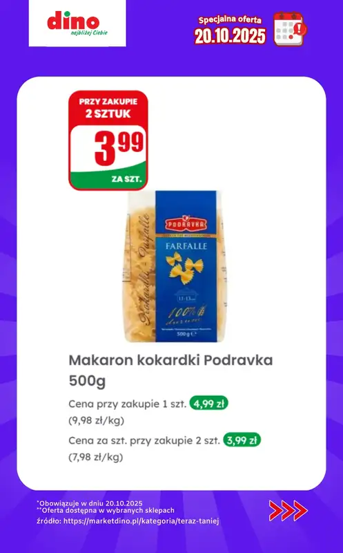 Dino - gazetka promocyjna Specjalna oferta na 20.10.2025 - promocje spoza gazetki   - strona 3