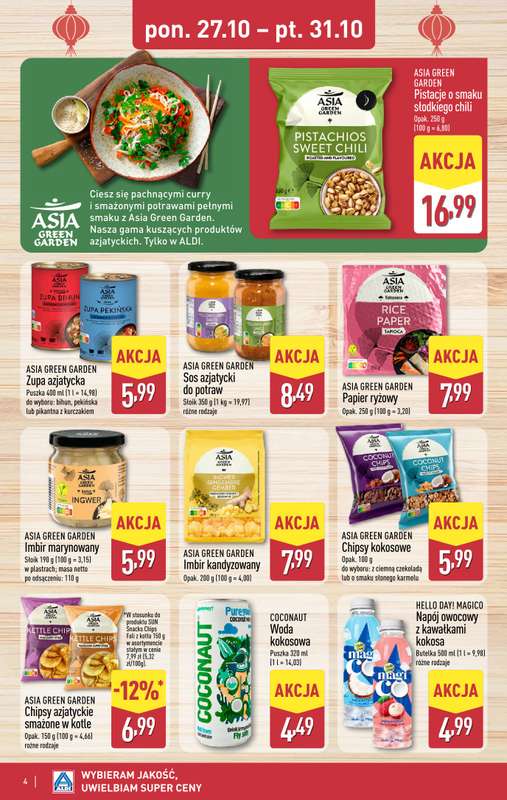 Aldi - gazetka promocyjna Smakowita podróż do Azji! od poniedziałku 27.10 do piątku 31.10 - strona 4