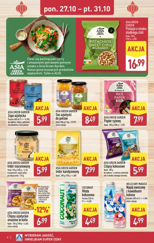 Aldi - gazetka promocyjna Smakowita podróż do Azji! od poniedziałku 27.10 do piątku 31.10 - strona 4