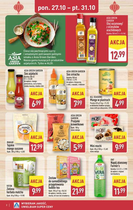Aldi - gazetka promocyjna Smakowita podróż do Azji! od poniedziałku 27.10 do piątku 31.10 - strona 2