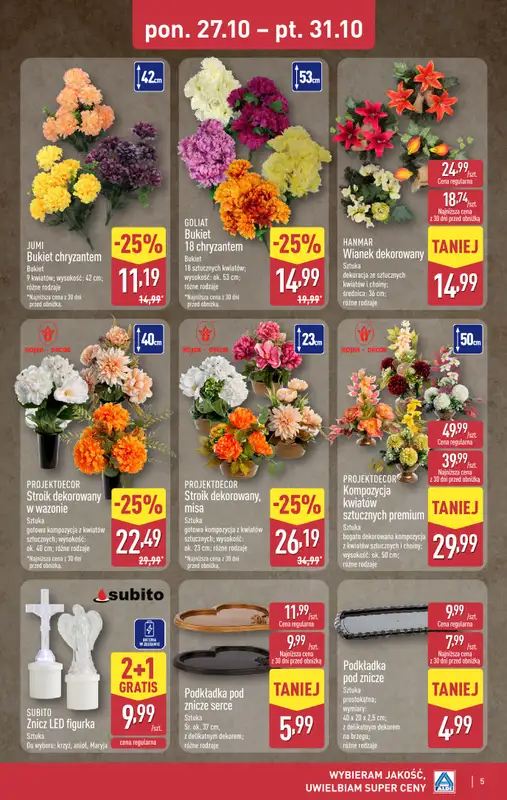 Aldi - gazetka promocyjna Aldi ma to coś! od poniedziałku 27.10 do piątku 31.10 - strona 5