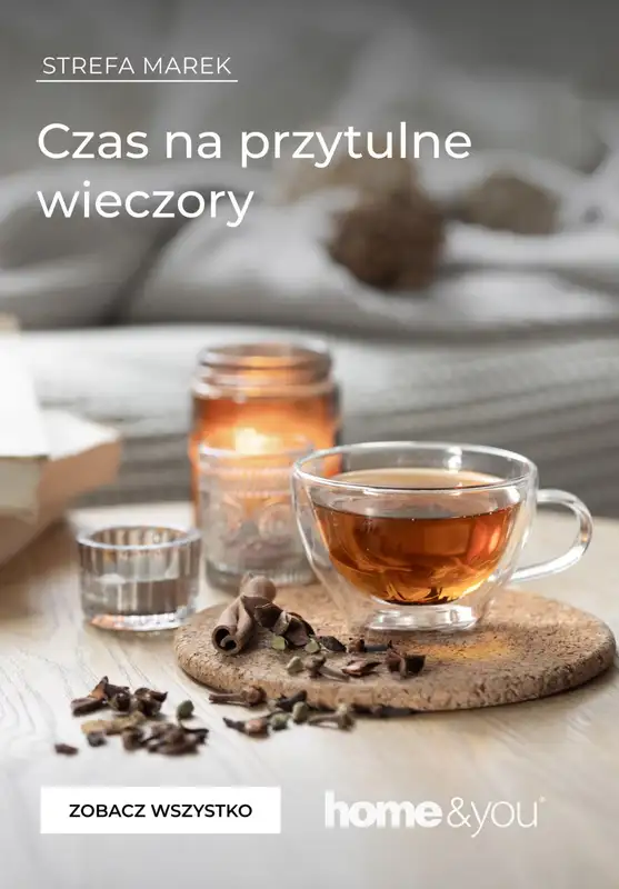 home&you - gazetka promocyjna Czas na przytulne wieczory: koce, poszuki, kubki  