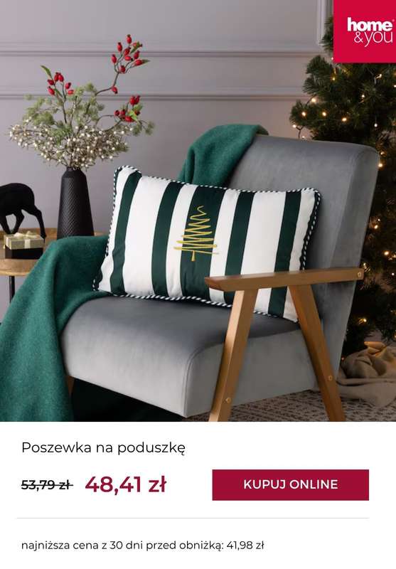 home&you - gazetka promocyjna Czas na przytulne wieczory: koce, poszuki, kubki od poniedziałku 20.10  - strona 12