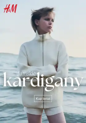 H&M - gazetka promocyjna KARDIGANY damskie w supercenach od poniedziałku 20.10 