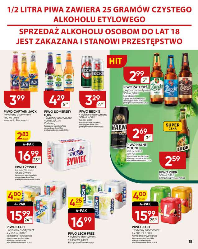 Chata Polska - gazetka promocyjna Gazetka od czwartku 23.10 do niedzieli 02.11 - strona 15