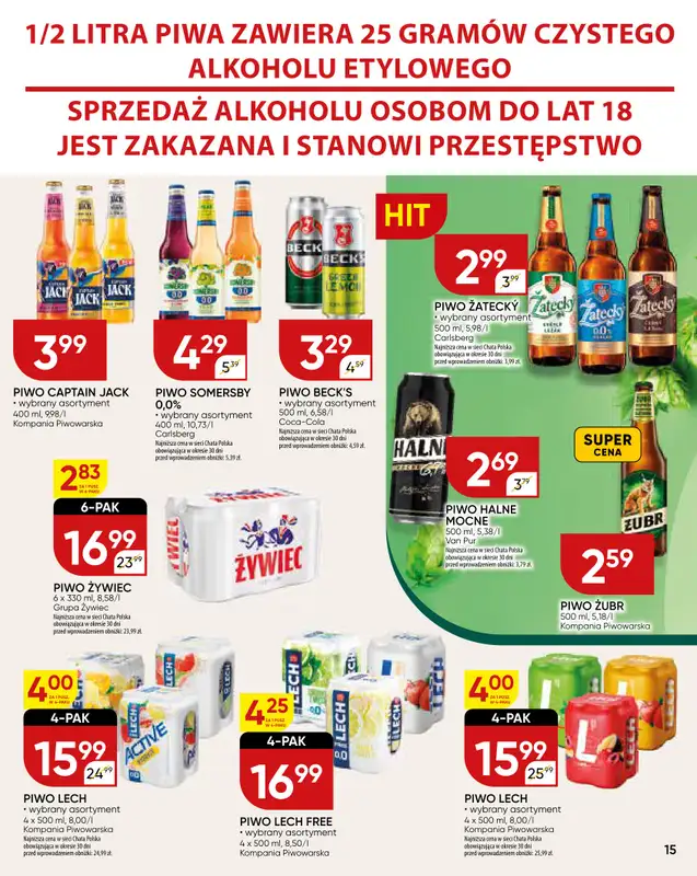 Chata Polska - gazetka promocyjna Gazetka od czwartku 23.10 do niedzieli 02.11 - strona 15