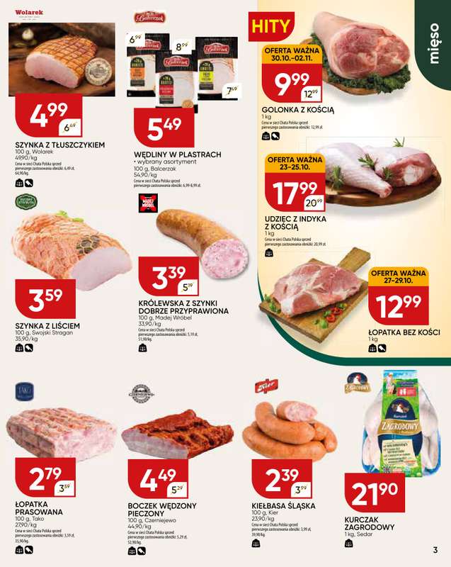 Chata Polska - gazetka promocyjna Gazetka od czwartku 23.10 do niedzieli 02.11 - strona 3