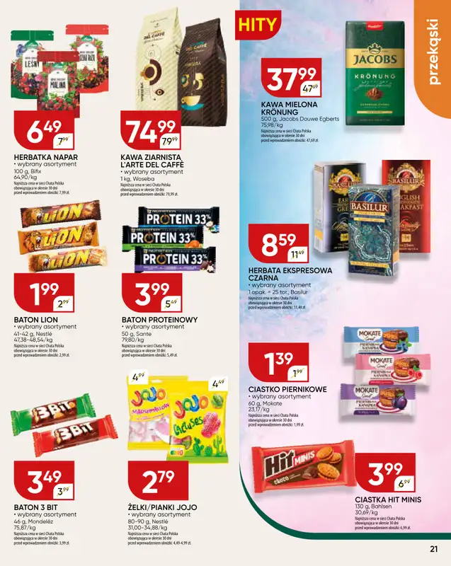 Chata Polska - gazetka promocyjna Gazetka od czwartku 23.10 do niedzieli 02.11 - strona 21