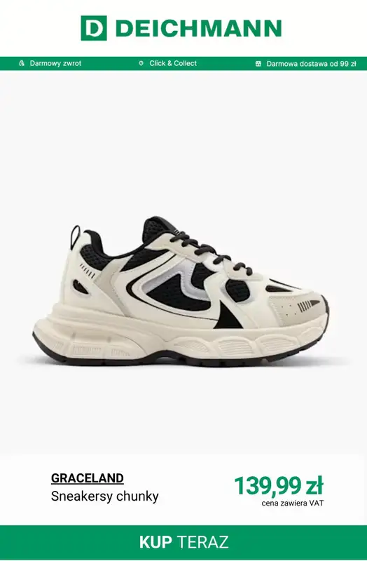 Deichmann - gazetka promocyjna Best Price - sneakersy damskie od poniedziałku 20.10  - strona 9