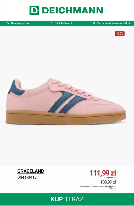 Deichmann - gazetka promocyjna Best Price - sneakersy damskie   - strona 2