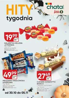 Chata Polska - gazetka promocyjna Hity tygodnia od czwartku 30.10 do środy 05.11 Chata Polska - gazetka promocyjna Hity tygodnia od czwartku 30.10 do środy 05.11