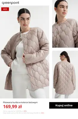 Greenpoint - gazetka promocyjna Kurtki pikowane – od 149,99 zł od poniedziałku 20.10  - strona 11