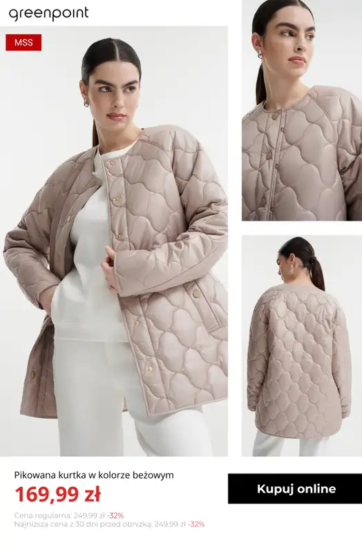 Greenpoint - gazetka promocyjna Kurtki pikowane – od 149,99 zł od poniedziałku 20.10  - strona 11