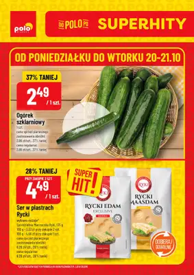POLOmarket - gazetka promocyjna Super hity od poniedziałku 20.10 do wtorku 21.10