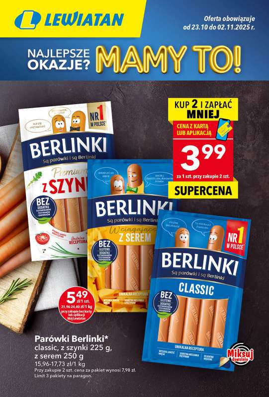 LEWIATAN - gazetka promocyjna MAMY TO w Lewiatanie od czwartku 23.10 do niedzieli 02.11