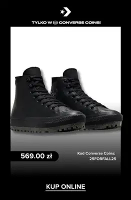 Converse - gazetka promocyjna -25% na wybrane modele jesienno-zimowe od poniedziałku 20.10  - strona 9