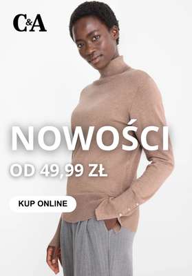 C&A - gazetka promocyjna Nowości od 49,99 zł od poniedziałku 20.10 
