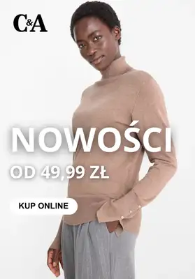 C&A - gazetka promocyjna Nowości od 49,99 zł od poniedziałku 20.10 