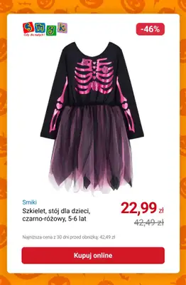 Smyk - gazetka promocyjna Do -50% przebrania i akcesoria na HALLOWEEN od poniedziałku 20.10 do piątku 31.10 - strona 8