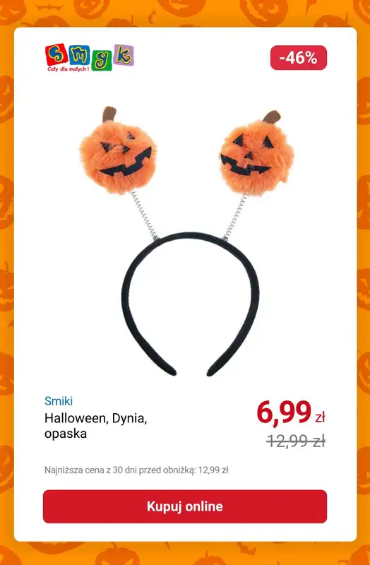 Smyk - gazetka promocyjna Do -50% przebrania i akcesoria na HALLOWEEN od poniedziałku 20.10 do piątku 31.10 - strona 2