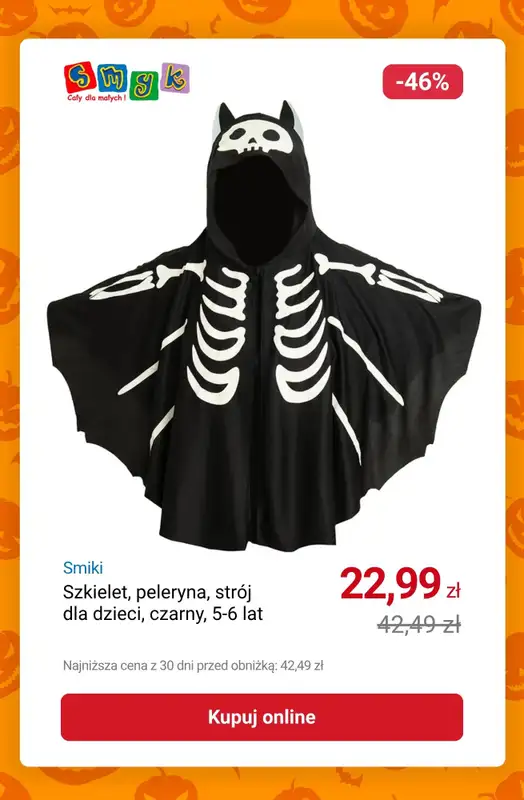 Smyk - gazetka promocyjna Do -50% przebrania i akcesoria na HALLOWEEN od poniedziałku 20.10 do piątku 31.10 - strona 4