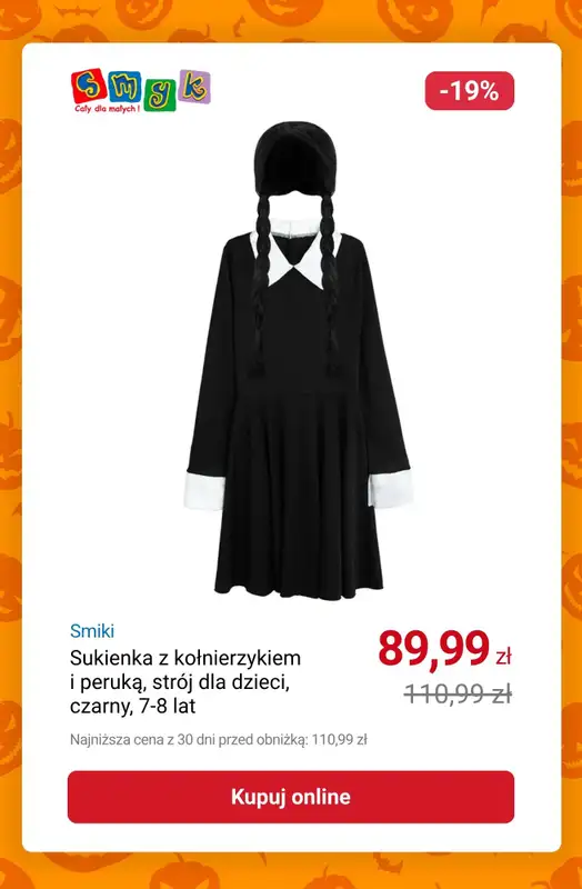 Smyk - gazetka promocyjna Do -50% przebrania i akcesoria na HALLOWEEN od poniedziałku 20.10 do piątku 31.10 - strona 13