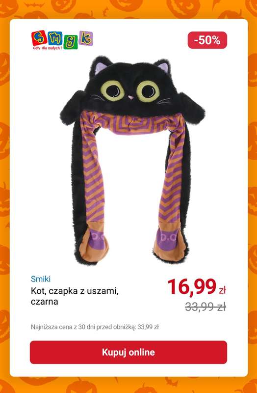 Smyk - gazetka promocyjna Do -50% przebrania i akcesoria na HALLOWEEN od poniedziałku 20.10 do piątku 31.10 - strona 10