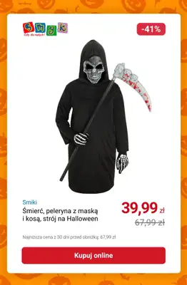 Smyk - gazetka promocyjna Do -50% przebrania i akcesoria na HALLOWEEN od poniedziałku 20.10 do piątku 31.10 - strona 9