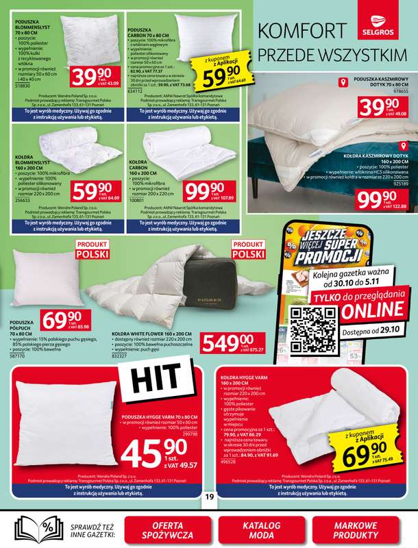 Selgros - gazetka promocyjna Oferta przemysłowa od czwartku 23.10 do środy 05.11 - strona 21