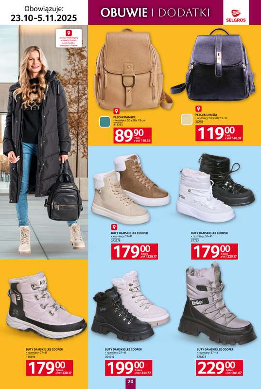 Selgros - gazetka promocyjna Katalog Tekstylia od czwartku 23.10 do środy 05.11 - strona 20