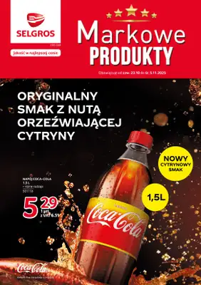 Selgros - gazetka promocyjna Katalog Markowe Produkty od czwartku 23.10 do środy 05.11 Selgros - gazetka promocyjna Katalog Markowe Produkty od czwartku 23.10 do środy 05.11
