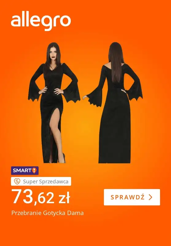 Allegro - gazetka promocyjna Kostiumy i makijaż na Halloween od wtorku 21.10 do poniedziałku 27.10