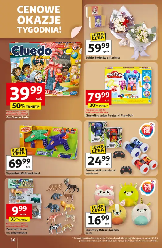 Auchan - gazetka promocyjna Gazetka Wielkie przeboje cenowe Hipermarket Auchan od czwartku 23.10 do środy 29.10 - strona 36